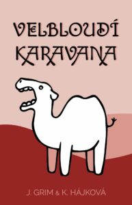 a cartoon camel with text